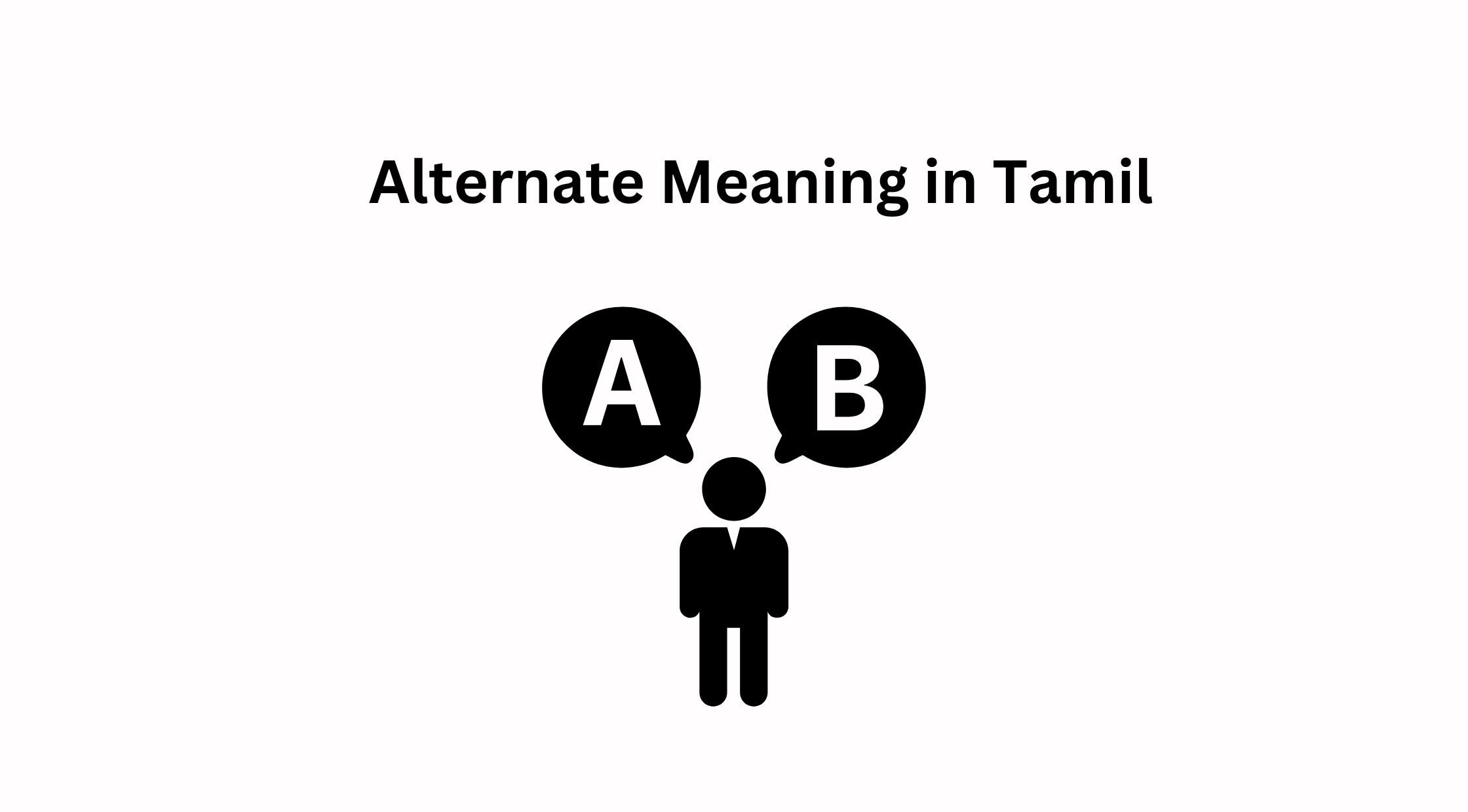 Alternate Meaning in Tamil